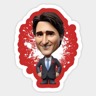 Justin Trudeau like figure Sticker